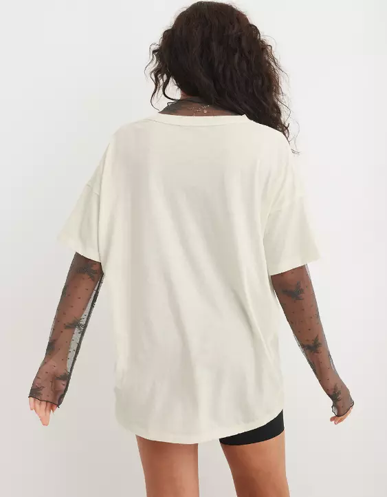 Aerie Crewneck Snoopy Graphic Oversized Boyfriend T-Shirt 4 Aerie Crewneck Snoopy Graphic Oversized Boyfriend T-Shirt - Image 2