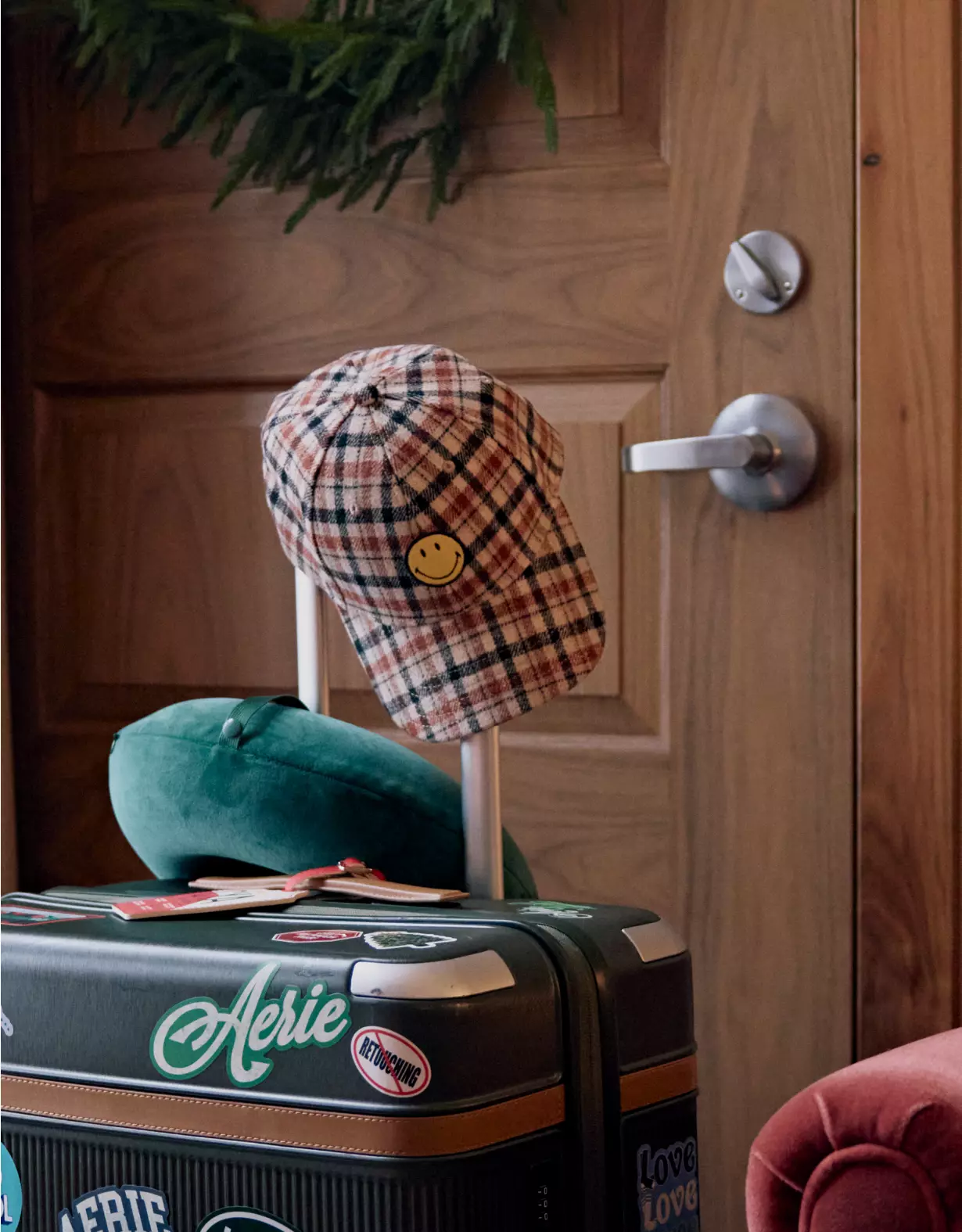 Aerie Smiley® Wool Blend Baseball Hat 3 Aerie Smiley® Wool Blend Baseball Hat