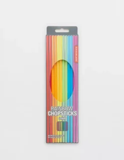 Aerie Kikkerland Rainbow Reusable Chopsticks - 6 Pairs 6 Aerie Kikkerland Rainbow Reusable Chopsticks - 6 Pairs -Aerie Shop 5498 7971 900 b