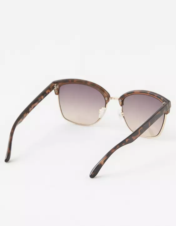 Aerie Squared Away Clubmaster Sunglasses 4 Aerie Squared Away Clubmaster Sunglasses - Image 2