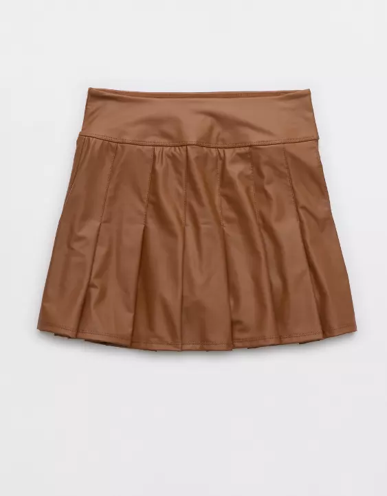 OFFLINE By Aerie Real Luxe Faux Leather Skort 5 OFFLINE By Aerie Real Luxe Faux Leather Skort - Image 3