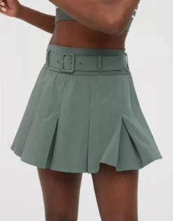 Best Seller 1 OFFLINE By Aerie Real Me Belted Pleated Skort