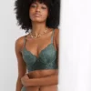 Aerie Show Off Plunge Push Up Rooftop Garden Lace Bra -Aerie Shop 6732 5078 357 of