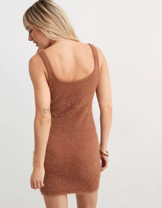 Aerie Fuzzy Sweater Dress 4 Aerie Fuzzy Sweater Dress - Image 2